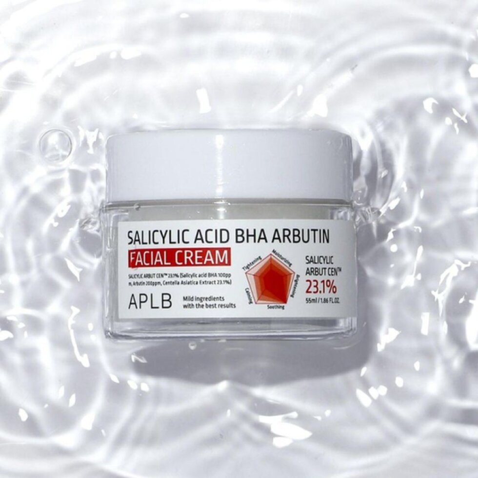 APLB - Salicylic Acid BHA Arbutin Facial Cream - Krém s BHA a arbutinem pro stažení pórů a zlepšení pružnosti pleti - 55 ml