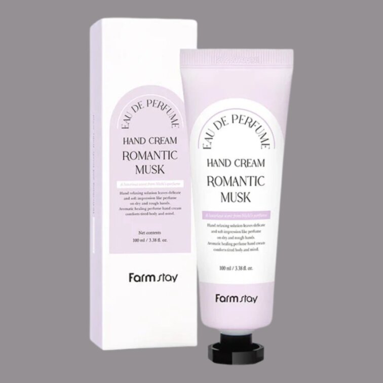 Farm Stay - Eau De Parfume Hand Cream Romantic Musk - Parfemovaný krém na ruce s vůní jemného pižma - 100 ml