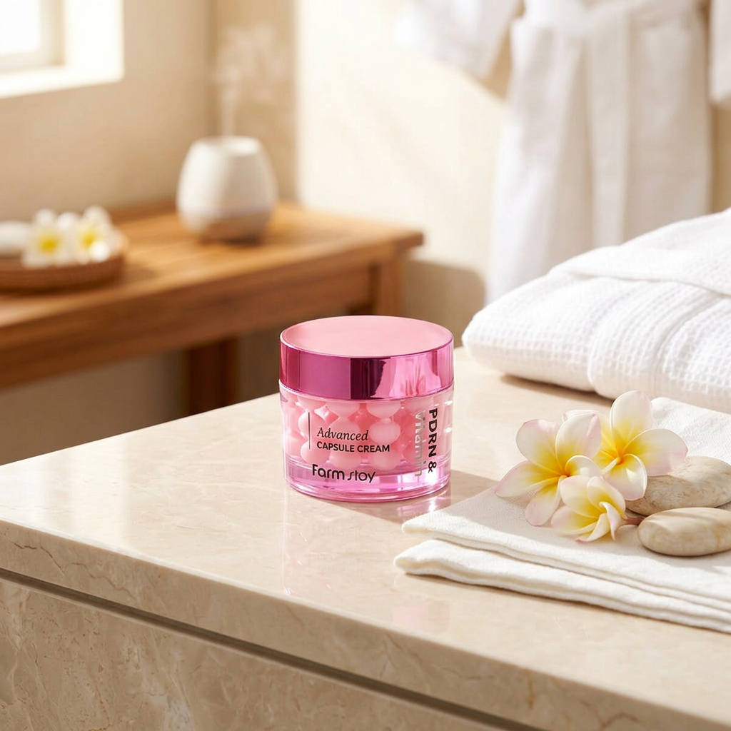 Farm Stay - PDRN & Vitamin Advanced Capsule Cream - Kapslový krém s rostlinným PDRN a vitaminovým komplexem - 55 ml