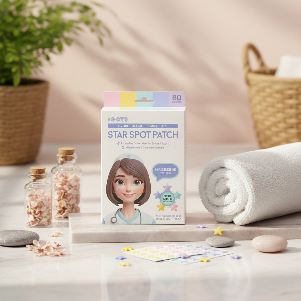Ootd - Star Spot Patch - Náplasti na akné ve tvaru hvězdy - 80 ks