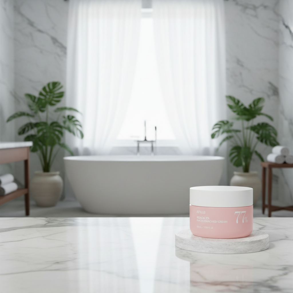 ANUA - Peach 77% Niacin Enriched Cream - Hydratační krém na obličej se 77 % broskvového extraktu - 50 ml