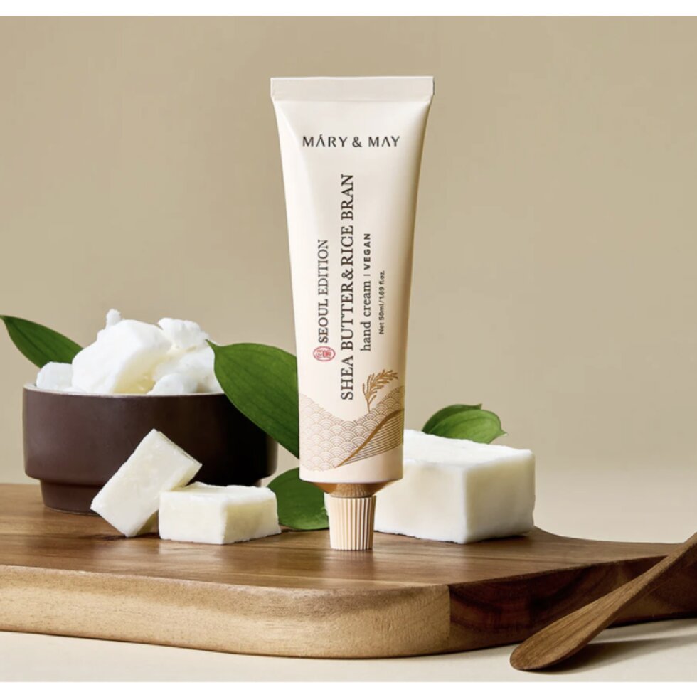 Mary&May - Shea Butter & Rice Bran Hand Cream - Krém na ruce s bambuckým máslem a rýžovými otrubami - 50 ml