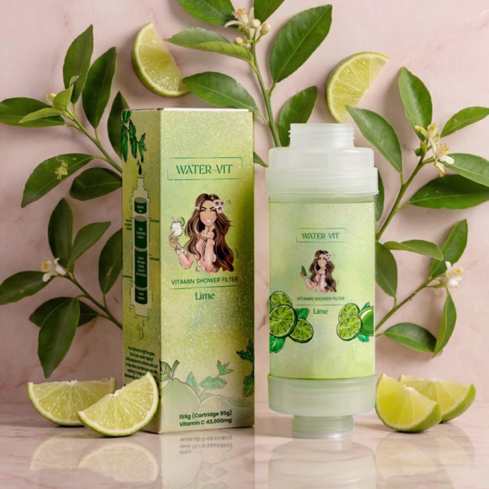 KOREJSKÁ KRÁSA - Vitamin Shower Filter - Vitaminový filtr do sprchy - LIME - 1ks