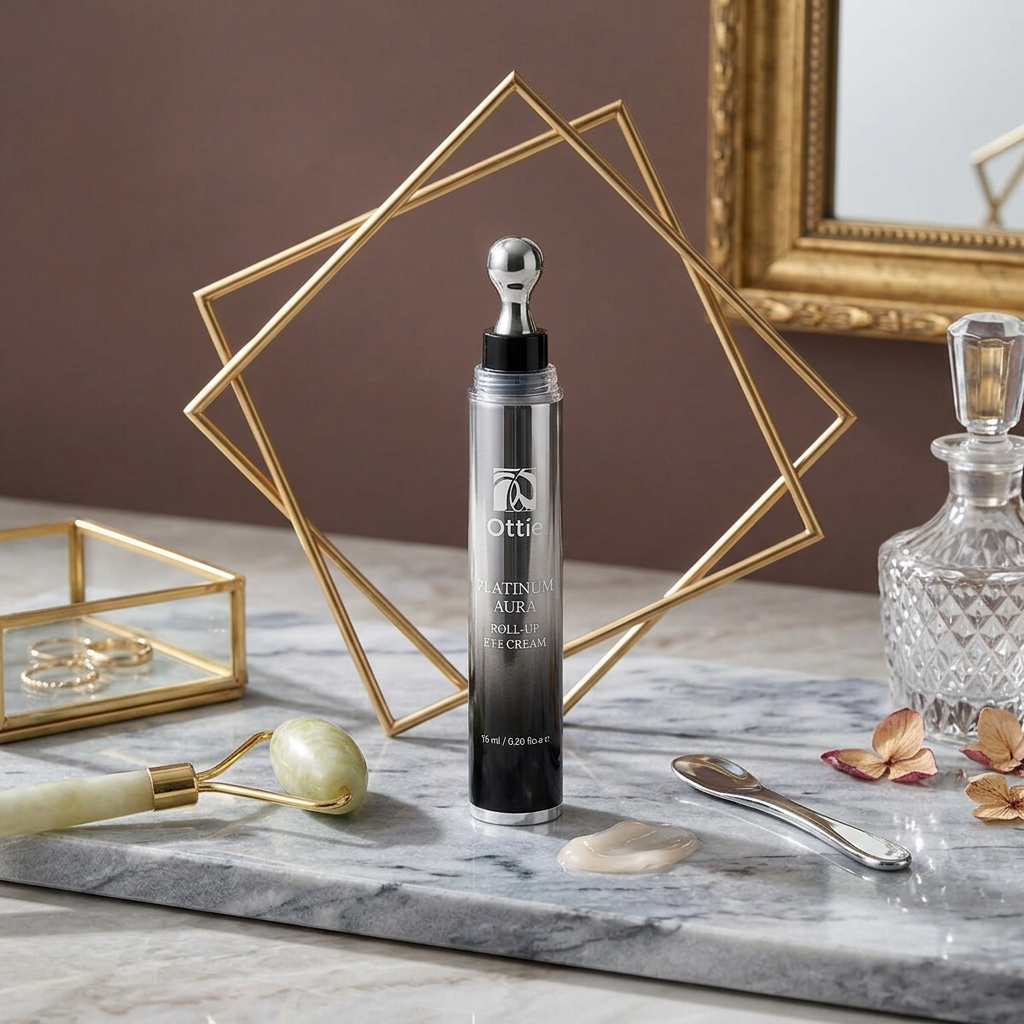 OTTIE - Platinum Aura Roll-Up Eye Cream - Oční krém s platinou pro efektivní omlazení pleti - 15 ml