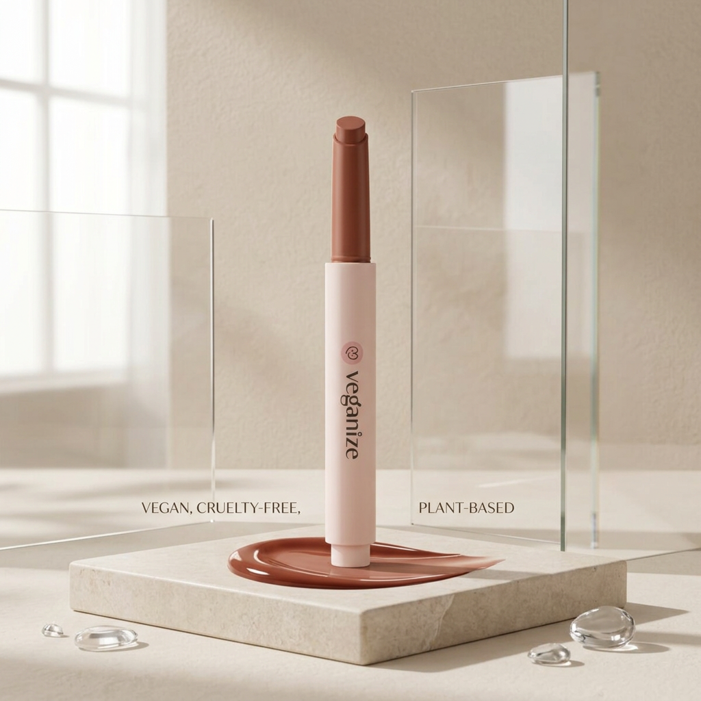 VEGANIZE - Collagen Lip Glass Balm 06. Noble Brick - Kolagenový balzám na rty - 1,8 g