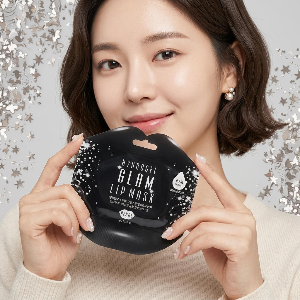 Beauugreen - Glam Lip Mask Pearl - Hydrogelová maska na rty - 1ks