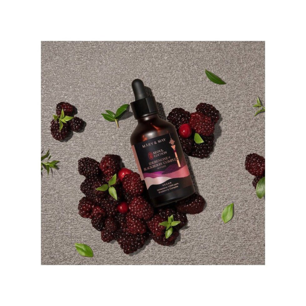 Mary & May - Idebenone + Blackberry Complex Serum Seoul Edition - Sérum s idebenonem a komplexem z ostružin - 80 ml