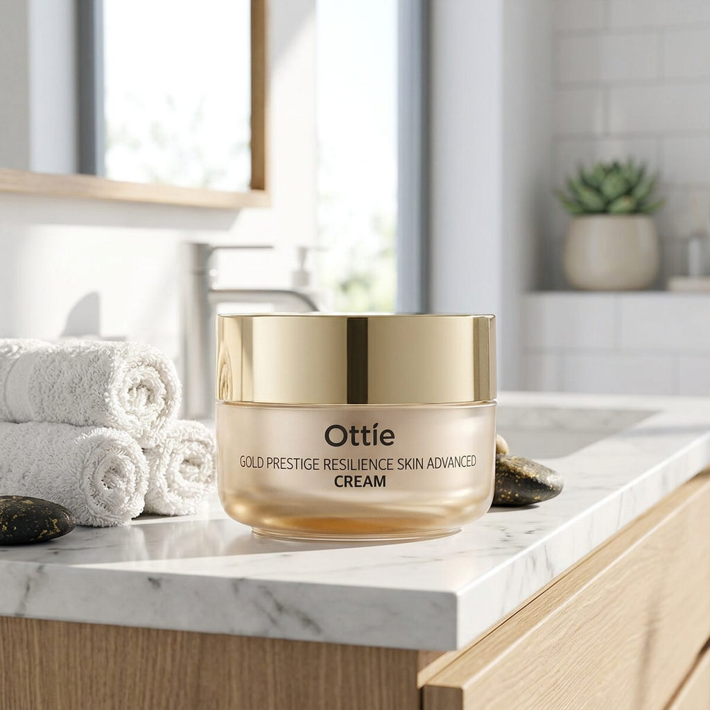 OTTIE - Gold Prestige Resilience Skin Advanced Cream - Revitalizační posilující krém proti stárnutí - 50 ml