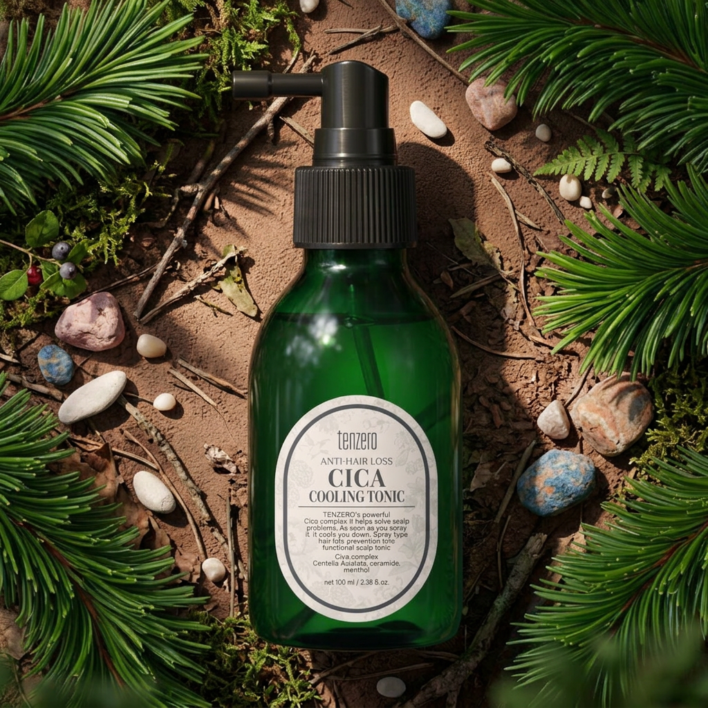 TENZERO - Anti-hair Loss Cica Cooling Tonic - Chladivý tonikum proti vypadávání vlasů s CICA - 100 ml