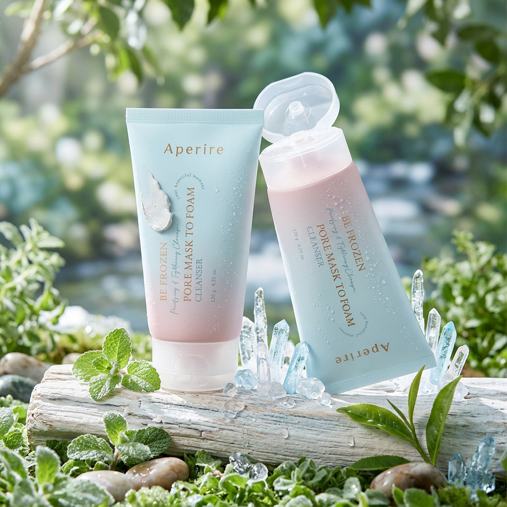 APERIRE - Be Frozen Pore Mask To Foam Cleanser - Čisticí pěnový cleanser na póry pro čistou pleť - 20 g