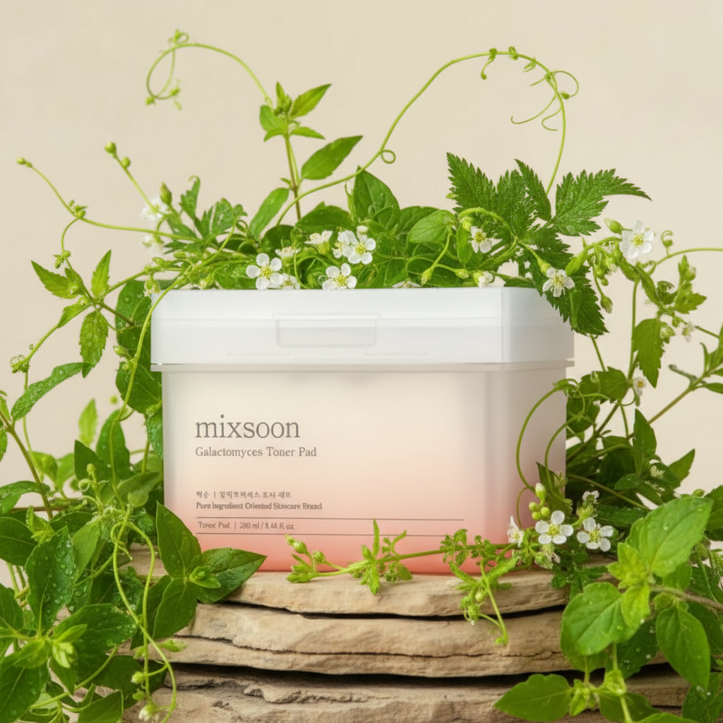 MIXSOON - Galactomyces Toner Pads - Rozjasňující a revitalizační tampóny na obličej - 60 ks / 280 ml