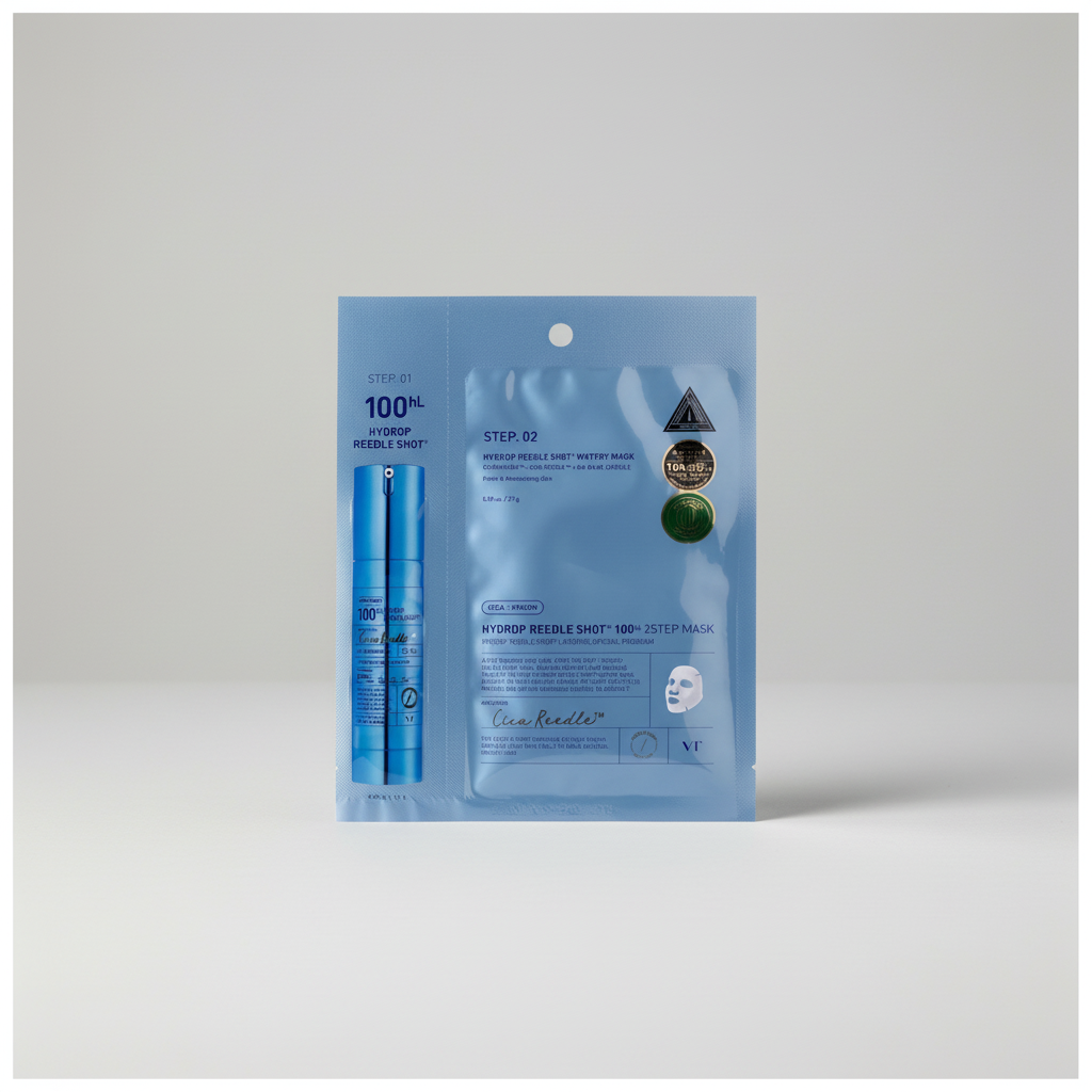 VT - Hydrop Reedle Shot 100hl 2 Step Watery Mask - Hydratační hydrogelová maska - 27 g + 1,5 g