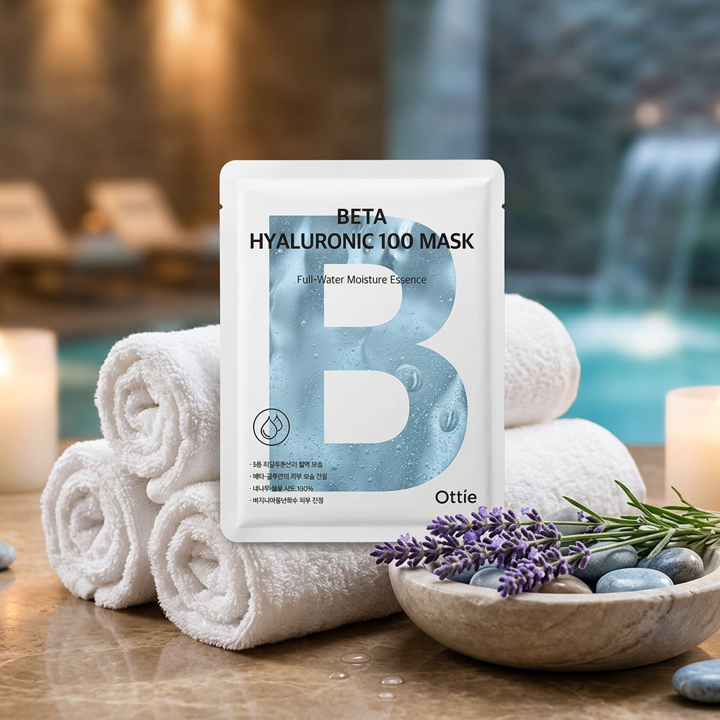OTTIE - Beta Hyaluronic 100 Mask - Hydratační plátýková maska s kyselinou hyaluronovou - 25 ml
