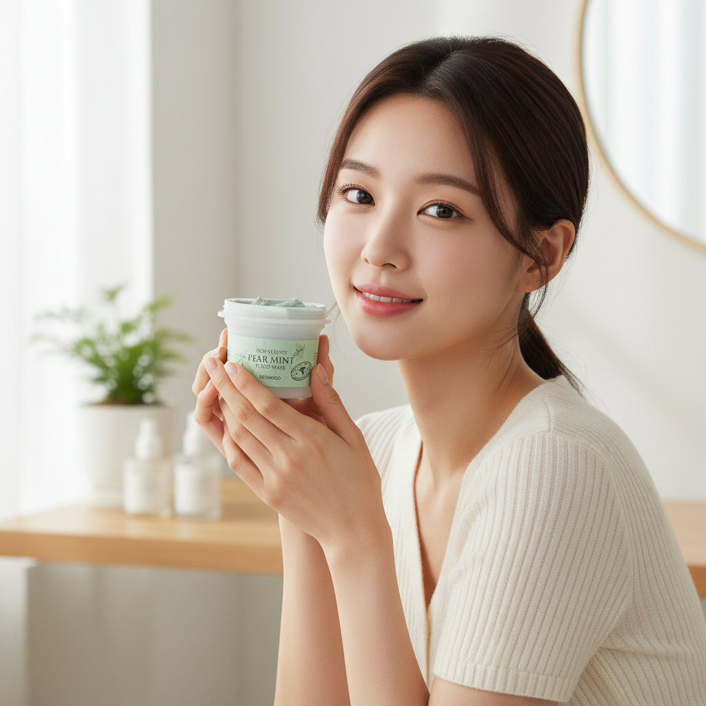 SKINFOOD - Pear Mint Food Mask - Hruškovo-mátová maska s jemným exfoliačním účinkem - 120 g