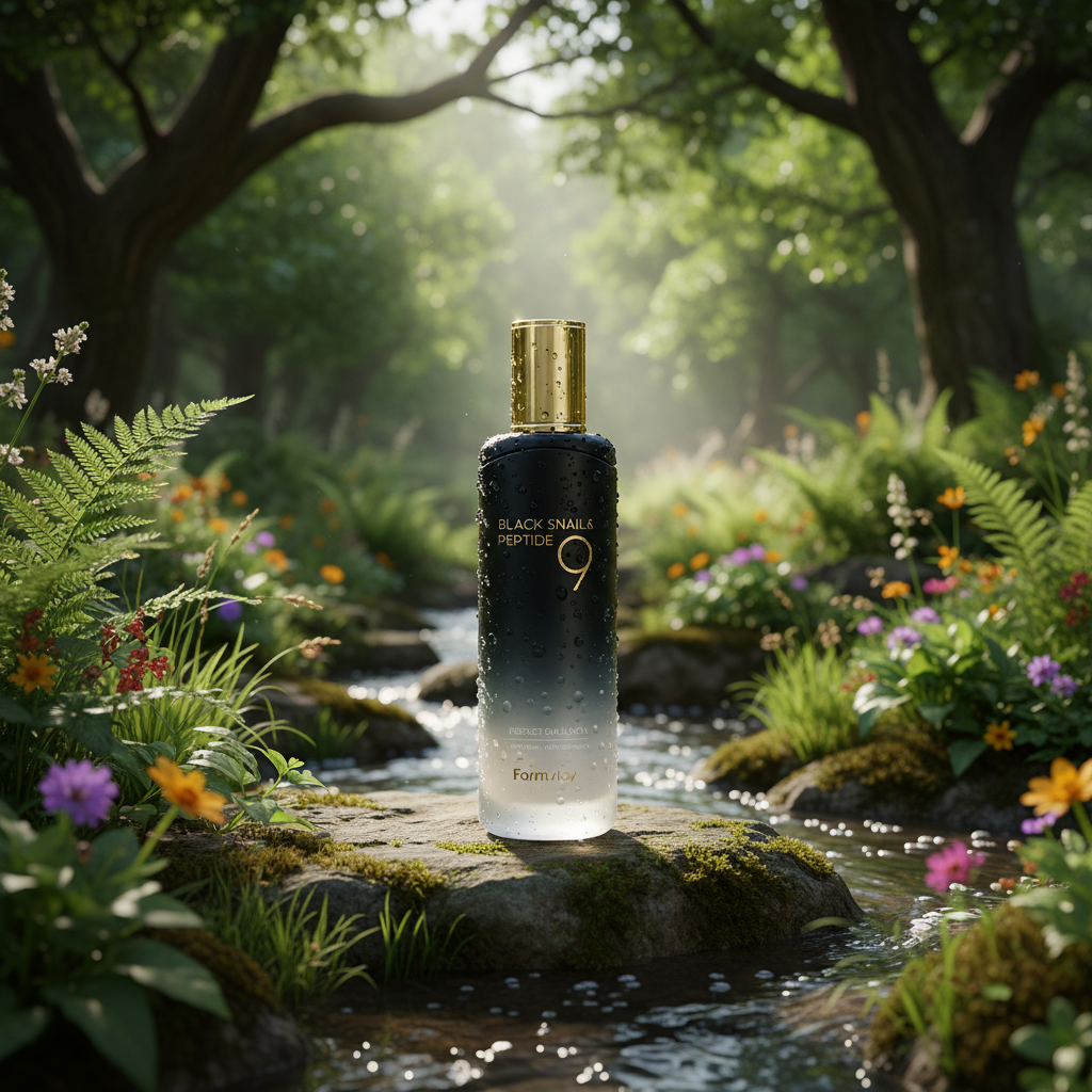 Farm Stay - Black Snail & Peptide 9 Perfect Emulsion - Peptidová emulze se šnečím mucinem pro omlazení pleti - 120 ml