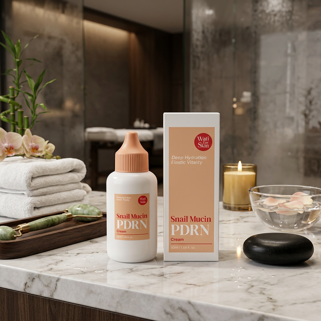 WATI FOR SKIN - Snail Mucin PDRN Cream - Regenerační pleťový krém se šnečím mucinem a PDRN - 50 ml