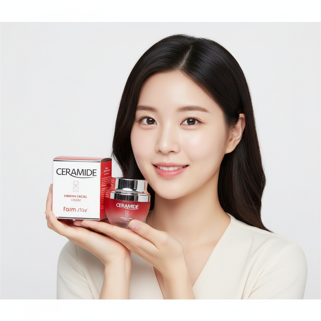 FARM STAY - Ceramide Firming Eye Cream - Krém s ceramidy na oční okolí a hluboké vrásky 50 ml