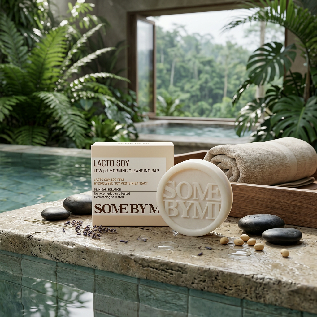 SOME BY MI - Lactosoy Low Ph Morning Cleansing Bar - Mýdlo na obličej s nízkým pH - 90 g