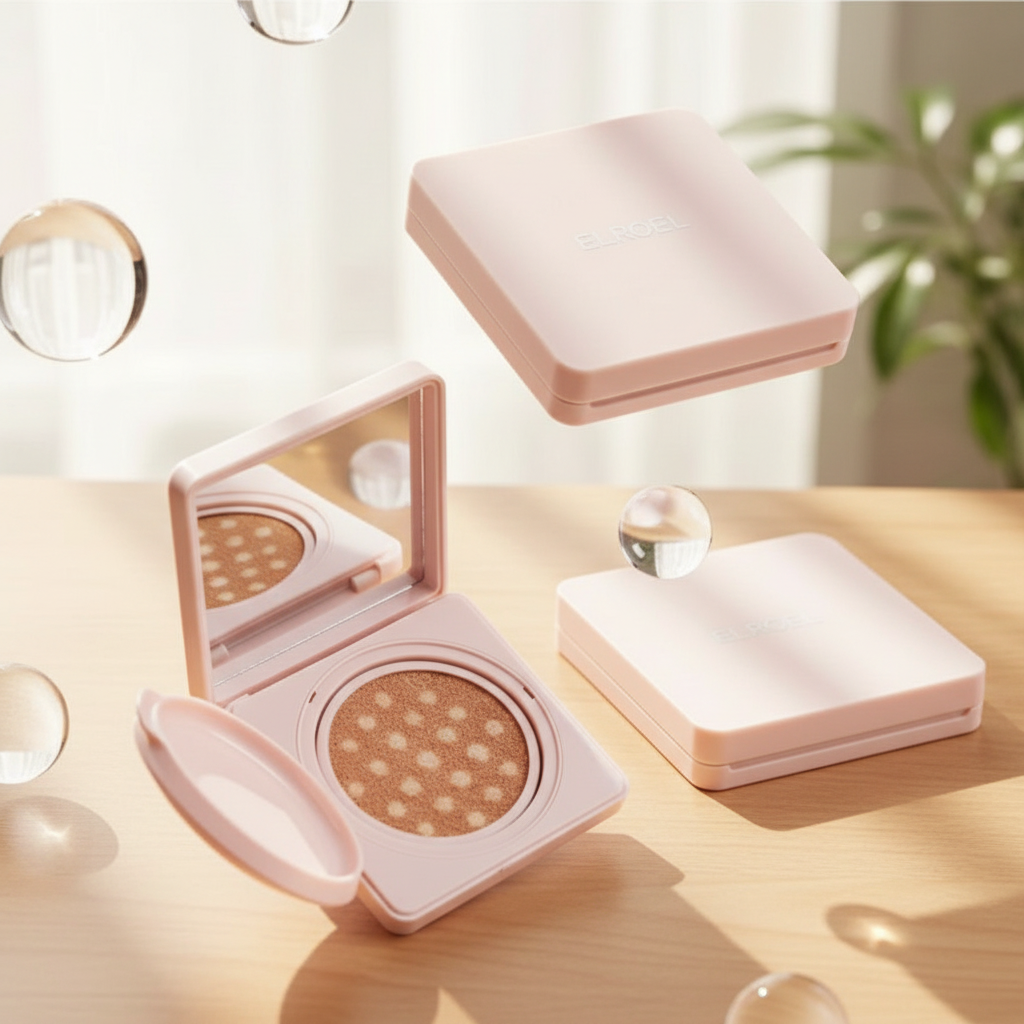 ELROEL - Dot Ampoule Cushion 23 Natural Beige - Cushion make-up s pečujícími složkami a PDRN v odstínu 23 NATURAL BEIGE - 15 g
