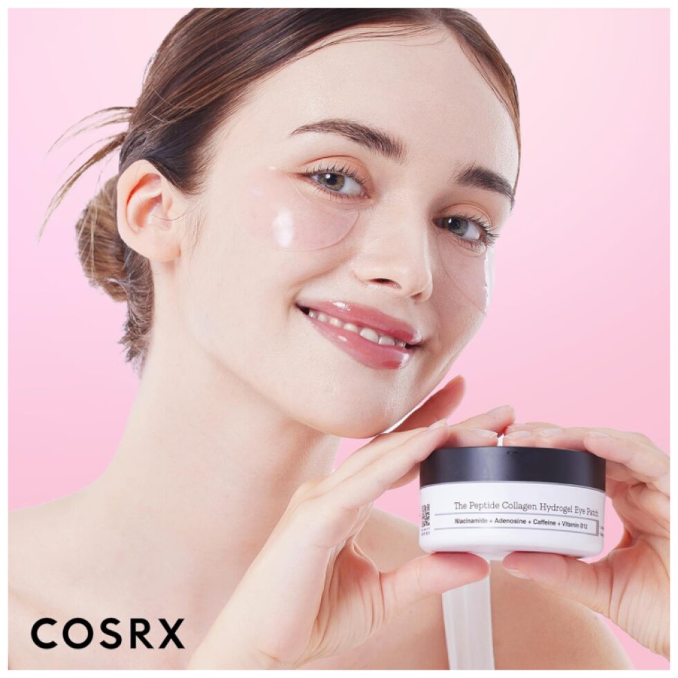 COSRX - The Peptide Collagen Hydrogel Eye Patch - Hydrogelové oční náplasti s kolagenem a peptidy - 60 ks