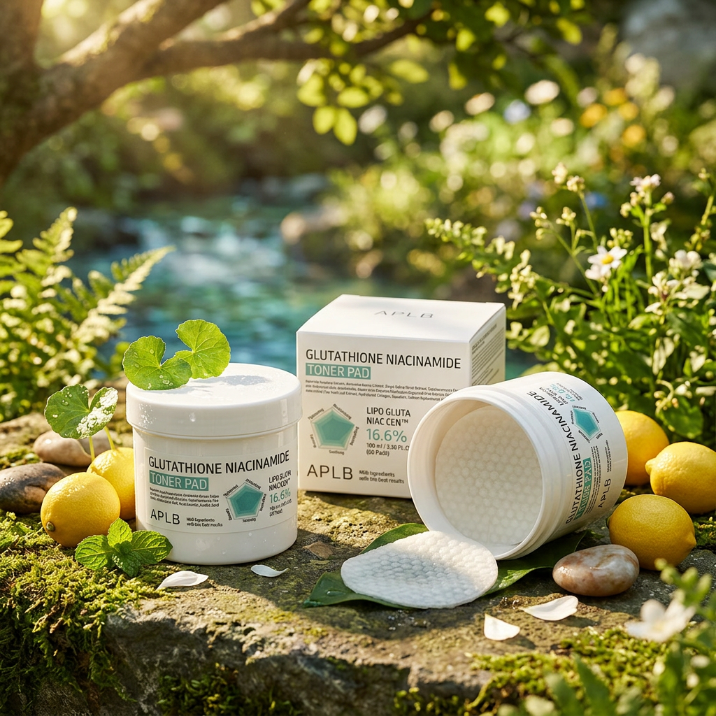 APLB - Glutathione Niacinamide Toner Pad - Rozjasňující tonerové tamponky - 60 ks/100 ml