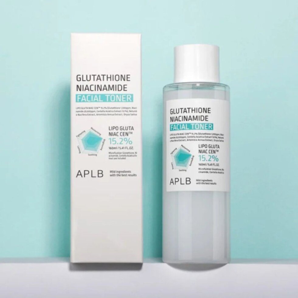 APLB - Glutathione Niacinamide Facial Toner - Toner s rozjasňujícím účinkem - 160 ml