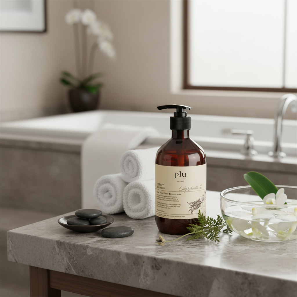 PLU - Aroma Body Wash Lily Vanilla - Aromatický sprchový gel s lilií a vanilkou - 500 ml