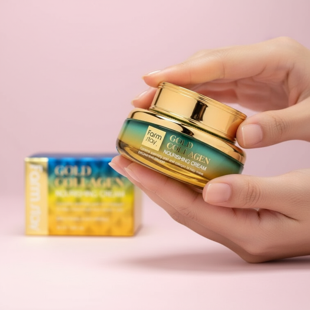 Farm Stay - Gold Collagen Nourishing Cream - Vyživující krém s kolagenem 55ml