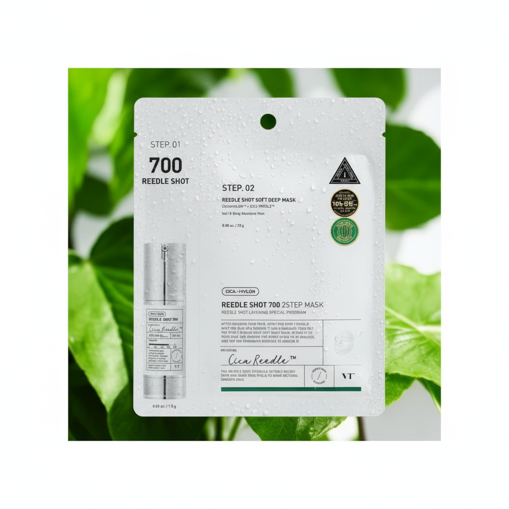 VT - Reedle Shot 700 2 Step Mask - Dvoufázová pleťová maska s mikrojehličkami - 25 g,1,5 g