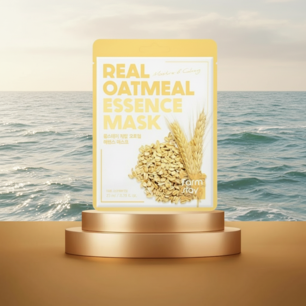 Farm Stay - Oatmeal Essence Mask - Zklidňující plátýnková maska s ovesným extraktem - 23 ml