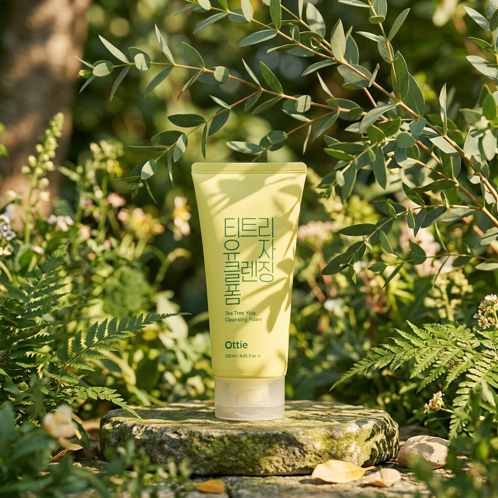 OTTIE - Tea Tree Yuja Cleansing Foam - Čisticí pěna s tea tree a citronem yuja - 120 ml