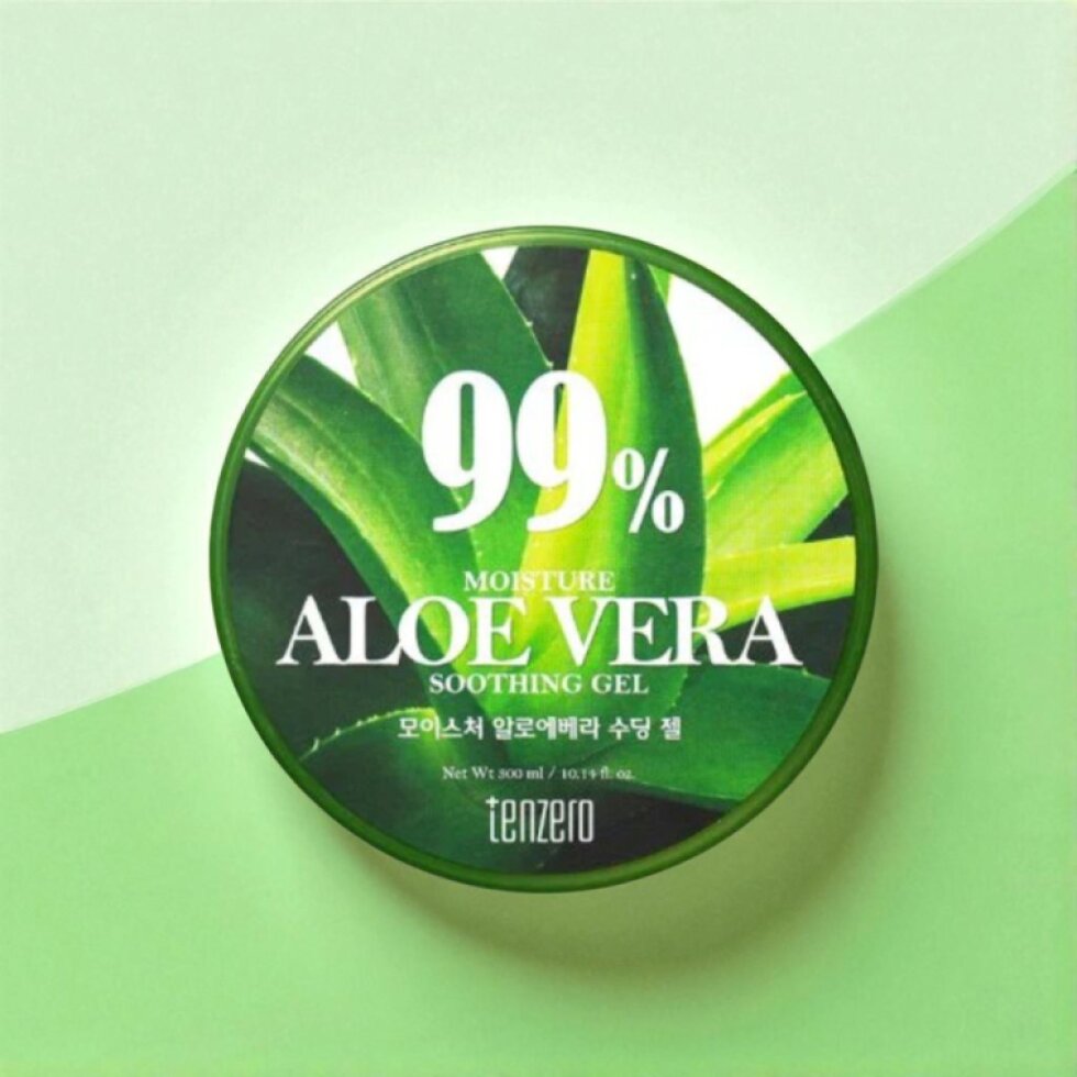 TENZERO - Moisture Aloe Vera Soothing Gel - Zklidňující hydratační gel s výtažkem z aloe vera - 500 ml