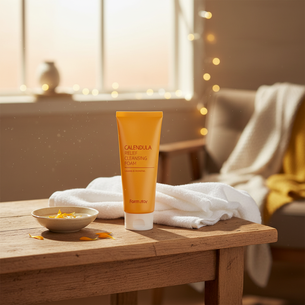 Farm Stay - Calendula Relief Cleansing Foam - Omlazující mycí pěna s měsíčkem lékařským - 180 ml