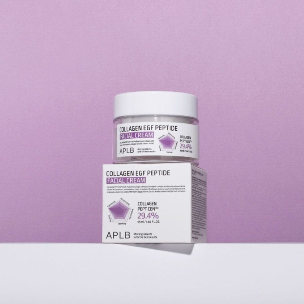 APLB - Collagen EGF Peptide Facial Cream - Zpevňující, hydratační krém s peptidy a kolagenem - 55 ml