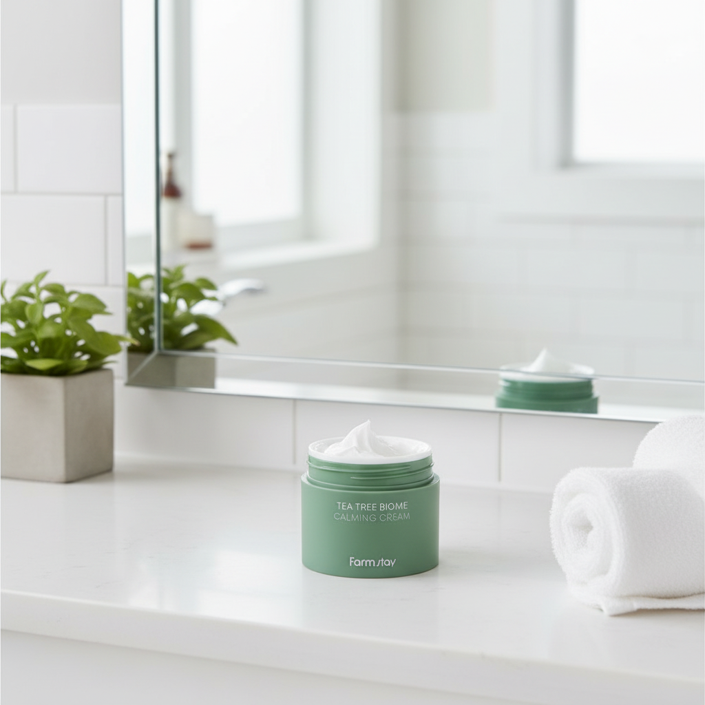 Farm Stay - Tea Tree Biome Calming Cream - Zklidňující krém s Tea Tree - 80ml