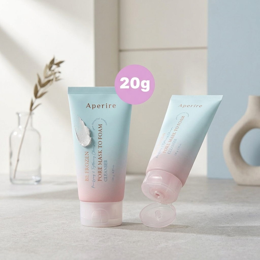 APERIRE - Be Frozen Pore Mask To Foam Cleanser - Čisticí pěnový cleanser na póry pro čistou pleť - 20 g