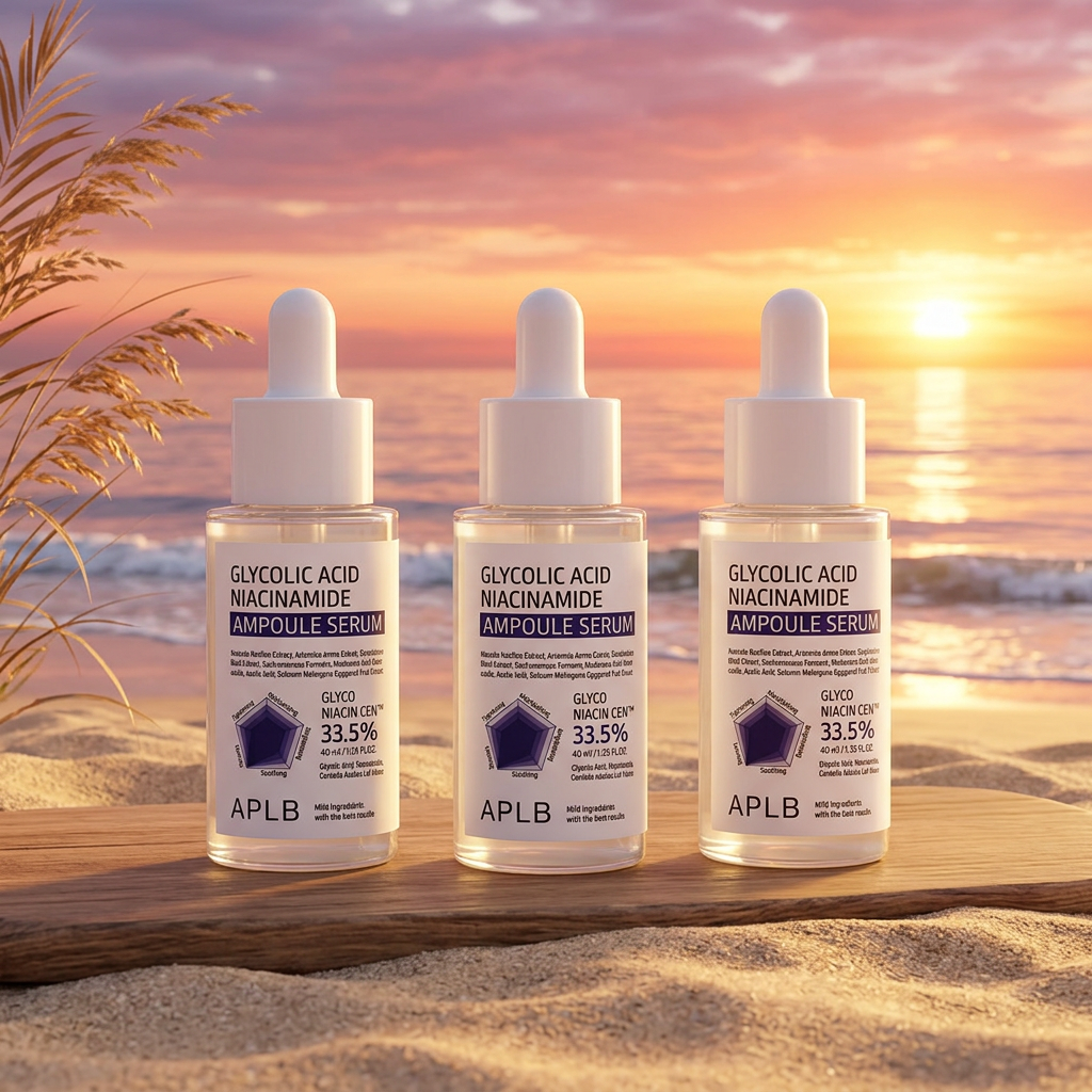 APLB - Glycolic Acid Niacinamide Ampoule Serum - Sérum s niacinamidem a AHA pro pružnou a bezchybnou pleť - 40 ml