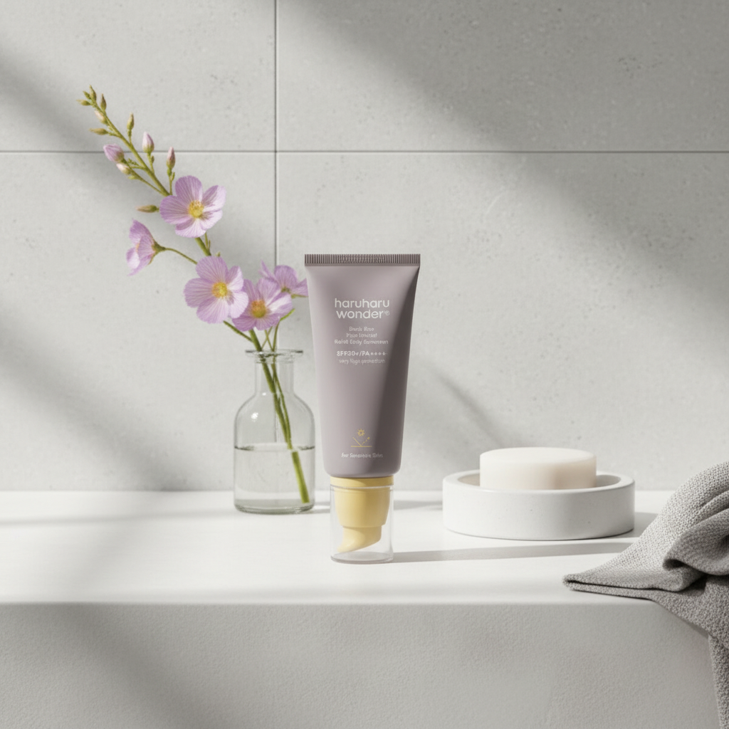 HaruHaru Wonder - Black Rice Pure Mineral Relief Daily Sunscreen - Denní minerální zklidňující opalovací krém s černou rýží - 50 ml