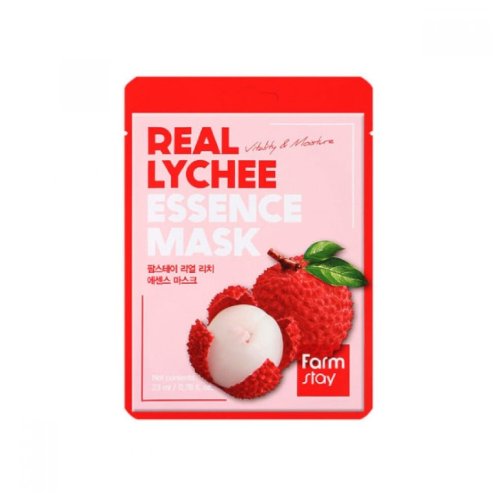 Farm Stay - Real Lychee Essence Mask - Hydratační maska - 1 ks