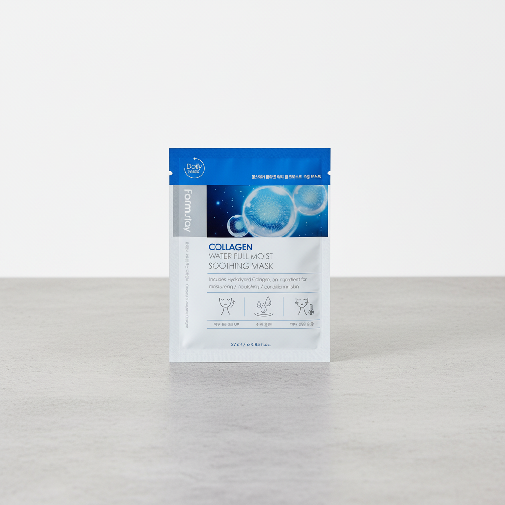 Farm Stay - Collagen Water Full Moist Soothing Mask - Kolagenová, plátýnková maska - 27 ml