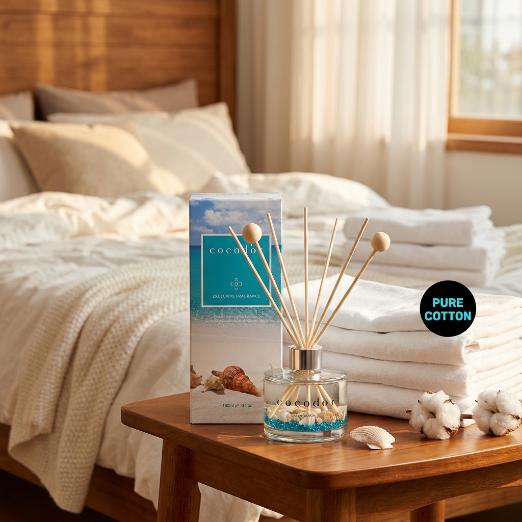 COCODOR - Aqua Diffuser Pure Cotton - Difuzér s vůní čisté bavlny - 190 ml