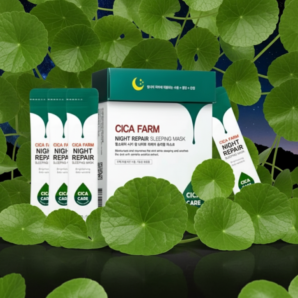 FARM STAY - Cica Farm Night Repair Sleeping Mask - Noční regenerační spací maska s Cica extraktem - 20 ks