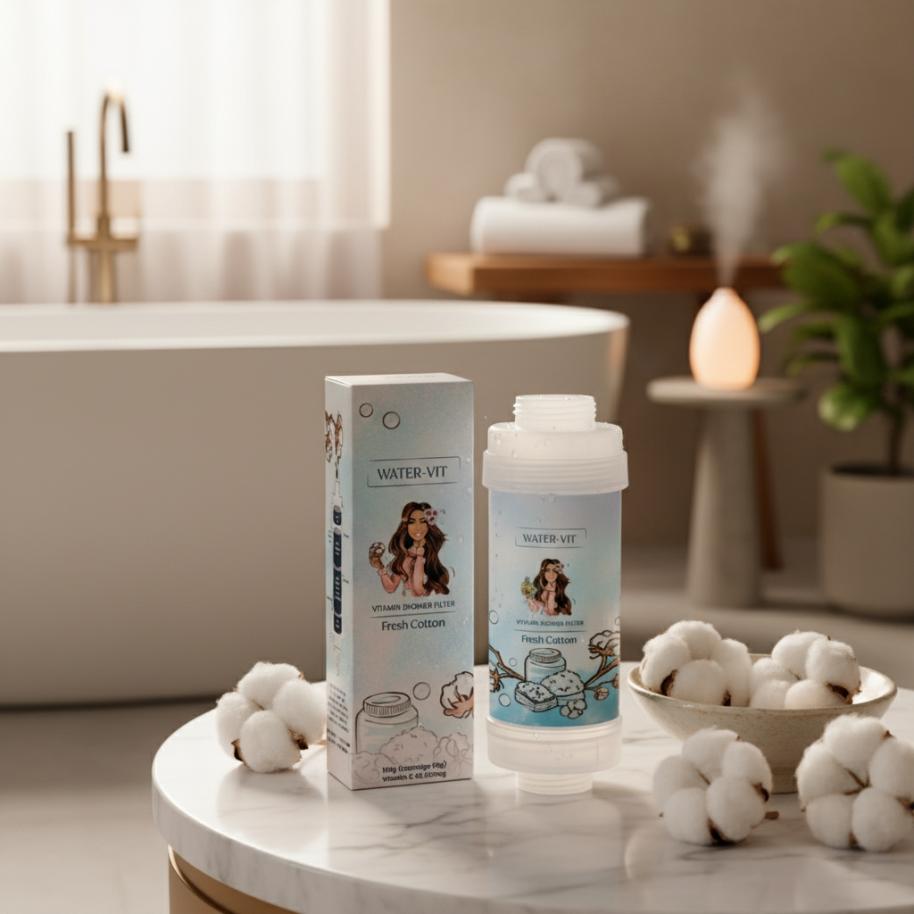 KOREJSKÁ KRÁSA - Vitamin Shower Filter - Vitaminový filtr do sprchy - FRESH COTTON - 1ks