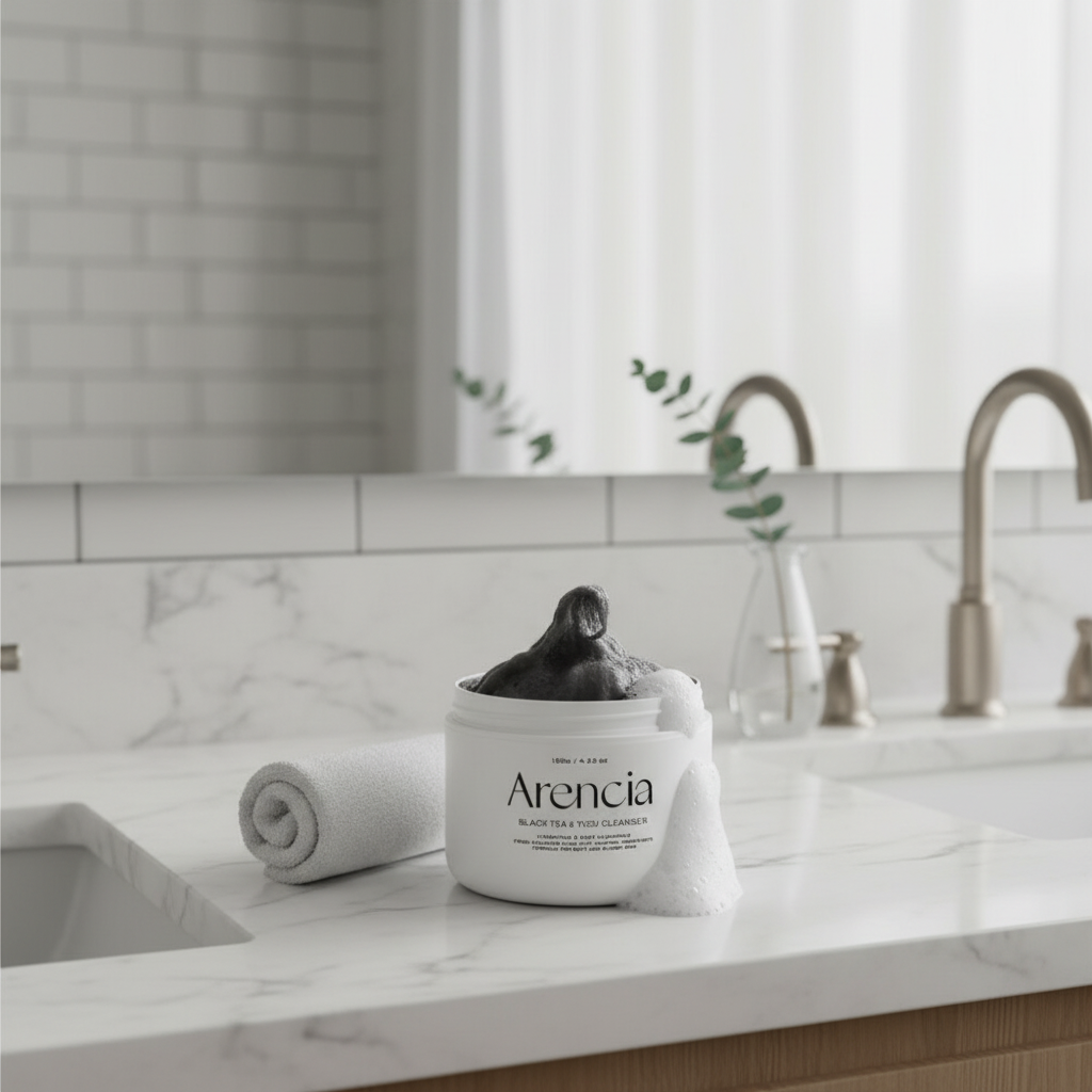 ARENCIA - Black Tea & Yuzu Rice Mochi Cleanser - Čisticí balzám s černým čajem, rýží a Yuzu 3v1 - 120 ml