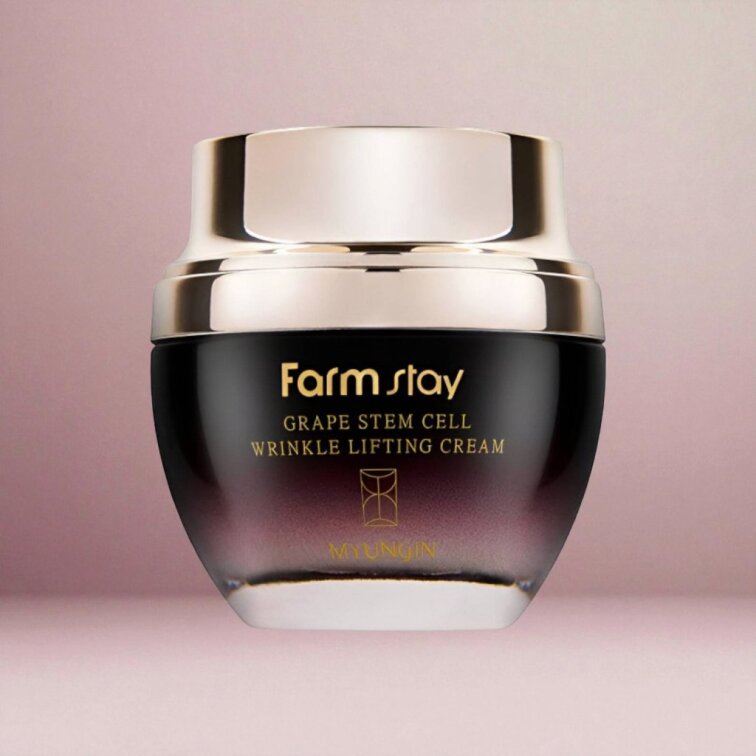 Farm Stay - Grape Stem Cell Wrinkle Lifting Cream - Liftingový krém s hroznovými kmenovými buňkami - 50 ml