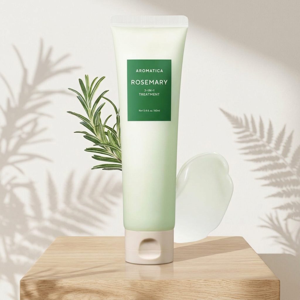 AROMATICA - Rosemary 3-in-1 Treatment - Posilující maska na vlasy s rozmarýnem - 160 ml