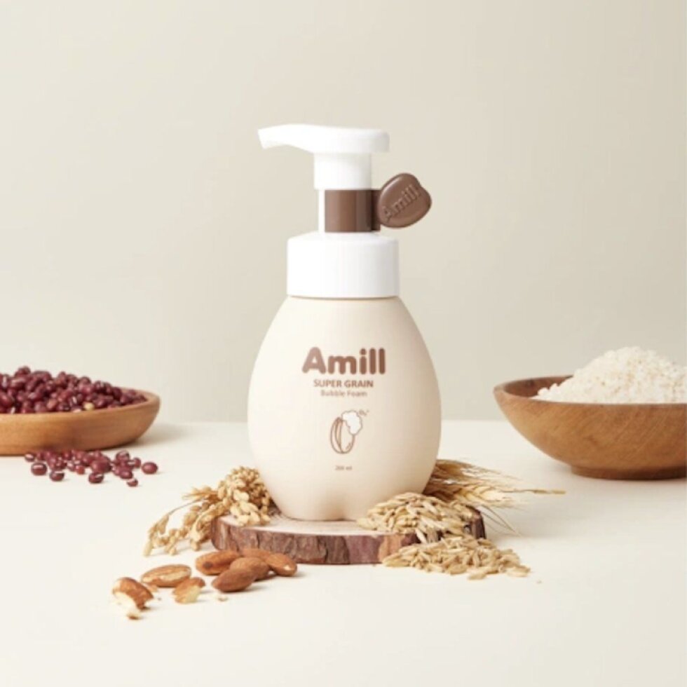 AMILL - Super Grain Bubble Foam - Jemná čisticí pěna s fermentovanými super-zrny - 200 ml