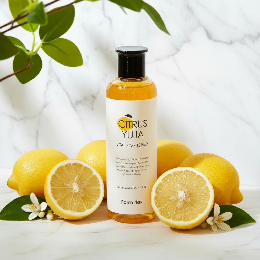 Farm Stay - Citrus Yuja Vitalizing Toner - Hydratační a rozjasňující toner s vitaminem C - 280 ml