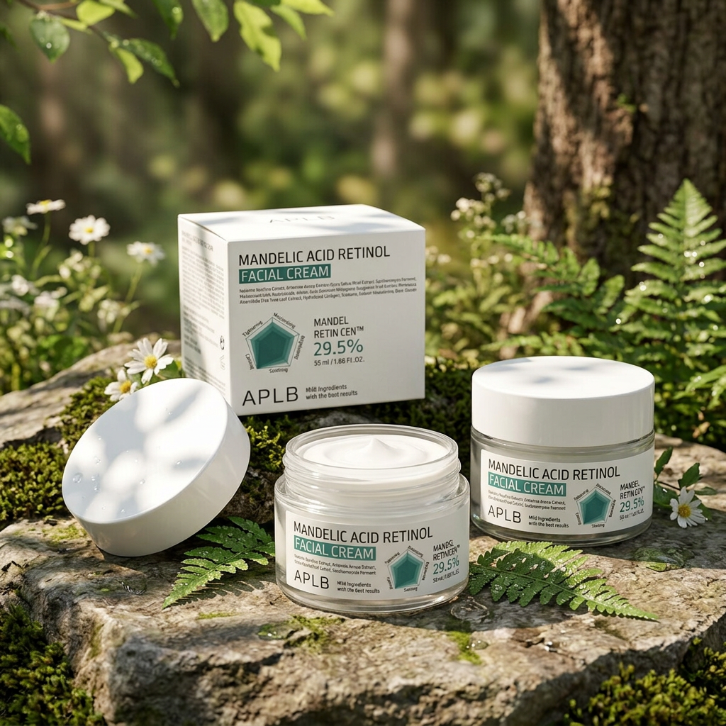 APLB - Mandelic Acid Retinol Facial Cream - Exfoliační krém s kyselinou mandlovou a retinolem - 55 ml