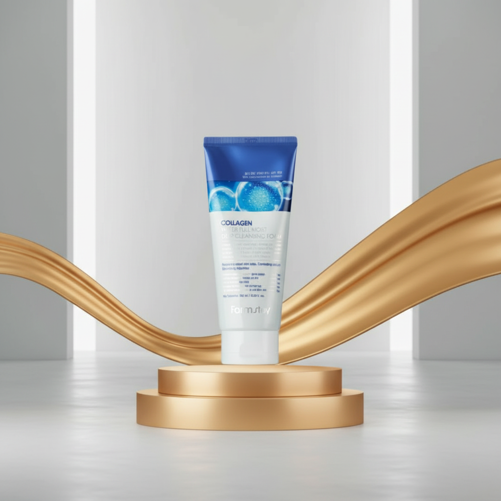 Farm Stay - Collagen Water Full Moist Deep Cleansing Foam - Hloubkově čisticí pěna - 180 ml
